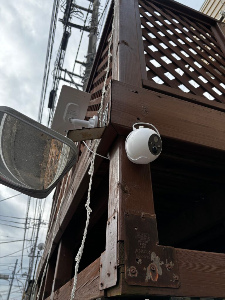 屋外監視カメラを追加設置しました。